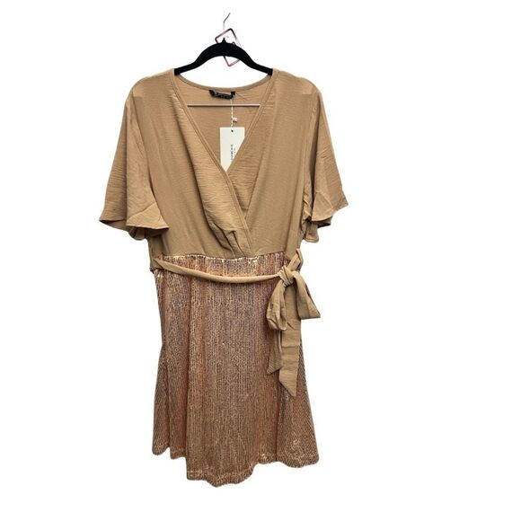 Bloomchic Sequin Knee Length Dress - Picture 2 of 7